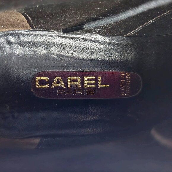 Carel Paris Italy Exotic Snakeskin Leather Ankle Chukka Boots Womens 6.5 Booties - Picture 7 of 11